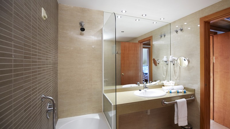 Badrum Hotel Euro Ski badrum på Hotel Euro Ski